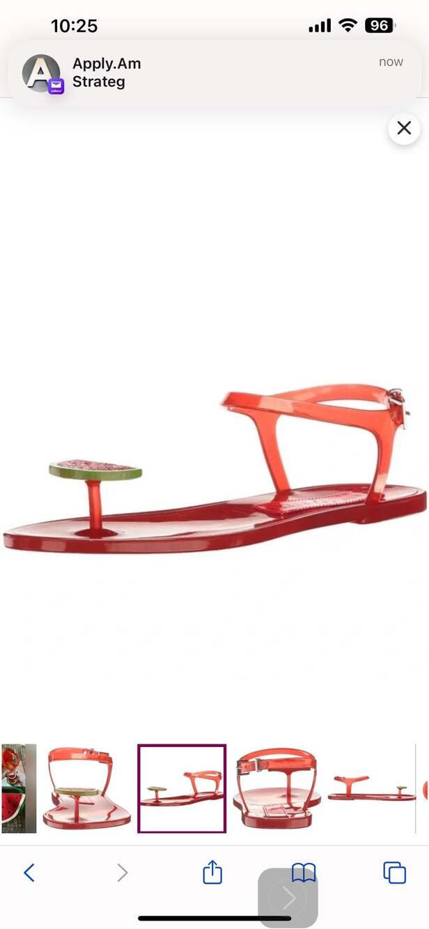Katy Perry The Geli Watermelon Jelly Sandals - Picture 2 of 3
